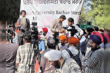 Langar and Shelter Support Empower Early Days of Panjab University Bachao Morcha