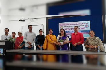 ਐੱਨ ਐੱਸ ਐੱਸ ਕੈਂਪ ਦੇ ਪੰਜਵੇਂ ਦਿਨ ਹੁਨਰ-ਵਿਕਾਸ ਵਰਕਸ਼ਾਪ ਲਗਾਈ ਗਈ